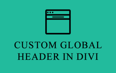 Custom Global Header in Divi  | How to Create header using The Divi Theme Builder in WordPress