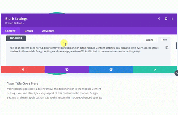Embed Css In Module’s Text Content Of Divi.