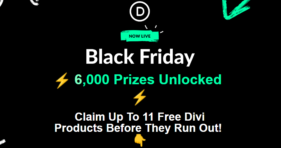 Divi Marketplace Black Friday Spot Light